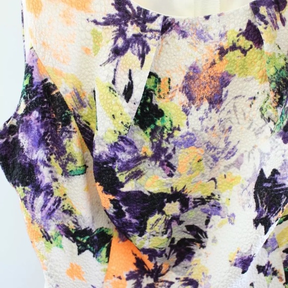 Maeve Neon Floral A Line Dress - Picture 5 of 8